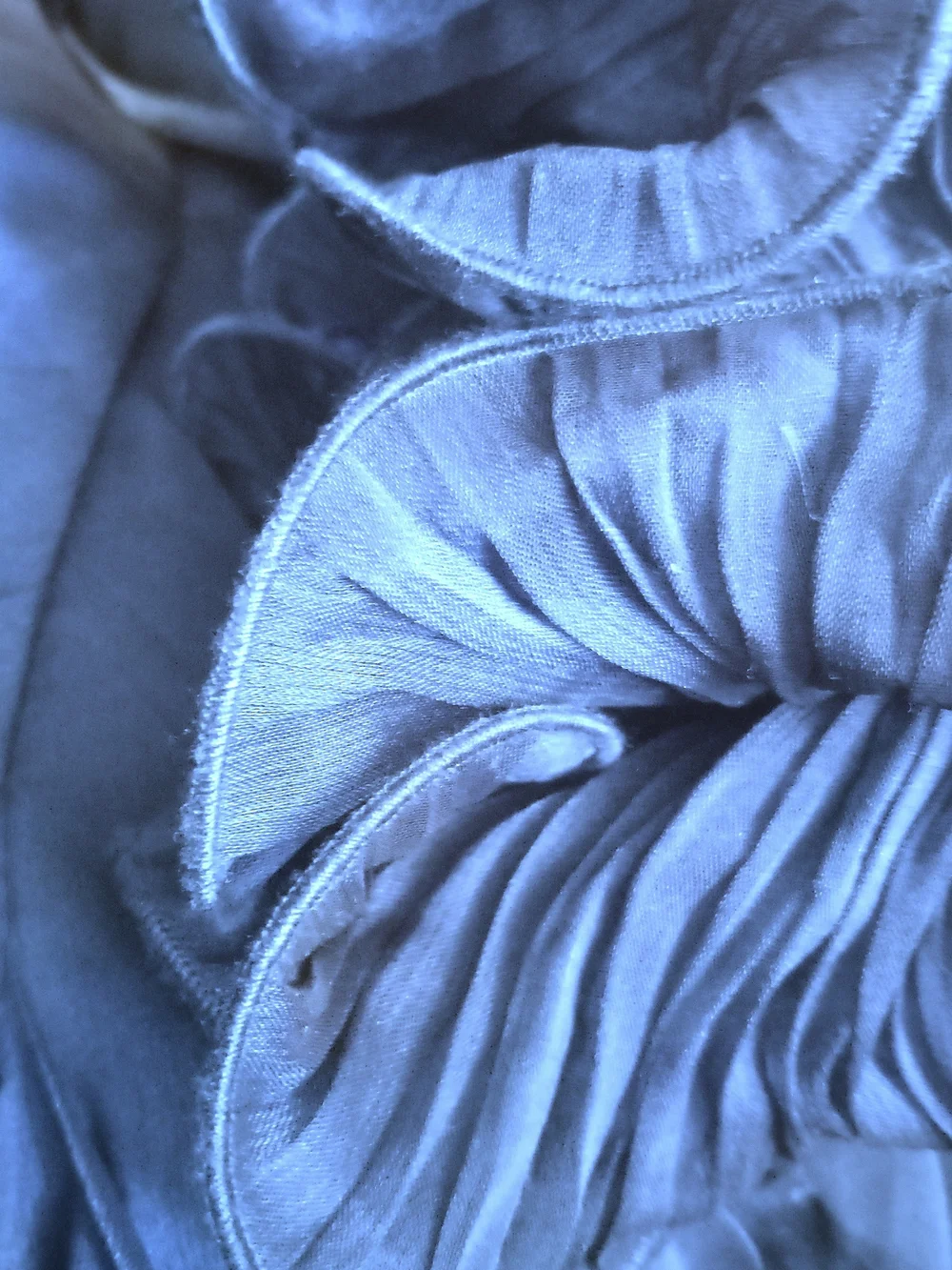 Adrianna Papell Blue Ruffled Maxi Dress - Picture 2 of 5